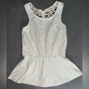 Free People Peplum Top Shirt Tank XS